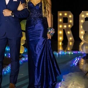 Navy/royal blue prom dress
